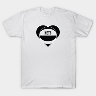 Heart Shaped Brooklyn Nets Basketball T-Shirt